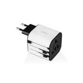 Ttec 3in1 Akım ve Isı Korumalı10A/250V Amerikan/Avrupa/İngiliz Tipi Priz Çevirici Seyahat Şarj Aleti - 1