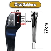 Sütun Masa Dresuar Ayağı 77 cm Plastik Ayak Siyah Mutfak Yemek Masası Mobilya Ayakları Siyah - 6