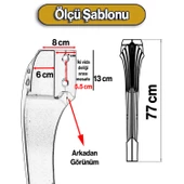 Sütun Masa Dresuar Ayağı 77 cm Plastik Ayak Gold Altın Mutfak Yemek Masası Mobilya Ayakları - 6