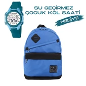 Çocuk Kol Saati Hediyeli Cambridge Polo Club Büyük Kapasiteli Çocuk Okul Çantası CPC3011.C004 - 1