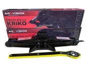 ARSVİSİON Oto Krikosu 1.5 Ton Makas Cırcırlı Araç Kriko - 1