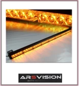 ARSVİSİON Traktör Kepçe Iş Makinesi Çakar Lamba Sarı + Sarı 14 Modlü 32 Ledli 90cm - 1