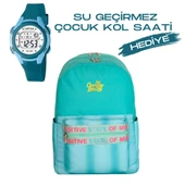 Çocuk Kol Saati Hediyeli Cambridge Polo Club Büyük Kapasiteli Çocuk Okul Çantası CPC.4045.C014 - 1