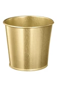 Daıdaı Galvanizli Çelik Saksı - Gold Pirinç Rengi - 9 Cm - 1