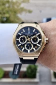 Daniel Klein DKISTE1277 Kasası Gold Kordonu Siyah Renk İç Göstergeleri Aktif Hediye Paketli Erkek Kol Saati thumbnail 2