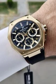 Daniel Klein DKISTE1277 Kasası Gold Kordonu Siyah Renk İç Göstergeleri Aktif Hediye Paketli Erkek Kol Saati thumbnail 1