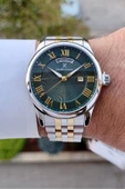 Daniel Klein DKISTE1288 Kadranı Yeşil Kordonu Gold Gümüş Renk Takvim ve Gün Fonksiyonlu Hediye Paketli Erkek Kol Saati thumbnail 2