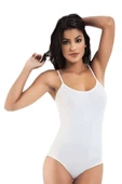 2 Adet İp Askılı Kadın Çıtçıtlı Body Siyah ve Beyaz - 2