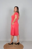 Büyük Beden Kadın Giyim Şalvar Model Elbise - 7