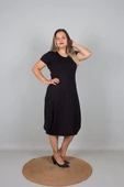 Büyük Beden Kadın Giyim Şalvar Model Elbise - 1