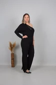 Büyük Beden Tek Kol Tarz Tulum Renkli Tlm190 - 5
