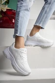 Kadın Bağcıksız Taşlı Triko Sneaker Kadın - 9
