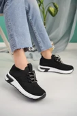 Lady Classy Kadın Bağcıksız Taşlı Triko Kadın Sneaker - 8