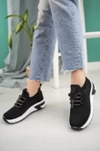 Lady Classy Kadın Bağcıksız Taşlı Triko Kadın Sneaker - 9
