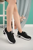 Kadın Ortopedik Taban Triko Taş Detaylı Sneaker Yürüyüş Ayakkabısı - 6