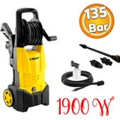 Lavor Elektrikli Basınçlı Yıkama Makinası Extra 135 Araç Araba Oto Yıkama Tabancalı 135 Bar 1900 W - 1
