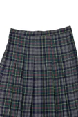 Kadın Ekose Kolej Etek Yeşil Füme KIZMESL-48 thumbnail 3
