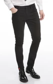 Erkek Slim Fit Düz Renk Likralı Jean Kot Pantolonu - 9