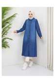 Denim Kapşonlu Kap- Denin Pardesü - 2