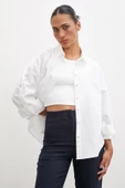 Kol Apoletli Gömlek Beyaz - 4
