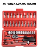 Germany Style 58 Parça ı Otomatik Lokma 1/4" 12 Parça Kombine Açık Ağız-yıldız Anahtar Takım - 2