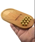 Ahşap Servis Sunum Tahta Bardak Altlığı - 9 mm Pirinç Kovanlı - 4