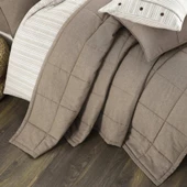 Zebra Casa Olive Çift Kişilik 7 Parça Yatak Örtüsü Seti Kahverengi thumbnail 3