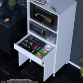 MODİLAYN BİRCE LİNA XL-70 x 162,4 x 48 cm MİNİ MİDİ MİKRODALGA FIRIN DOLABI   1 ÇEKMECE  2 KAPAK 4 GÖZ RAFLI - 2