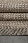 Konfor Sisalux 3091 Bej Jüt Tabanlı Modern Dokuma Kilim Sisal Hasır Halı - 3
