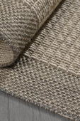 Konfor Sisalux 3091 Bej Jüt Tabanlı Modern Dokuma Kilim Sisal Hasır Halı - 4