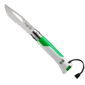 Opinel OP-002319 Inox 8 No Paslanmaz Çelik Çakı Yeşil Beyaz - 1