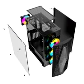 TWISTED MINDS EXTREMELY-2 AMD RYZEN 5 5600 32GB DDR4 512GB SSD 8GB RTX4060 FREEDOS GAMING PC - 6