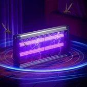 BUFFER® Masaüstü veya Duvara Asılabilen 10W Uzun Enli Sessiz Sinek Öldürücü UV Mor Işıklı Makina - 2
