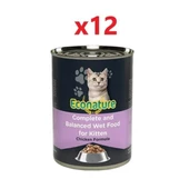 Kitten Tavuk Etli Yavru Kedi Konservesi 400 gr x12 Adet - 1