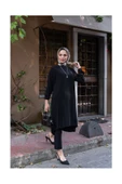 Oval Etekli Tunik - Badem - 2