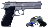 Gonher Metal Revolver 8'li: Kapsül Patlatan Gerçekçi Oyuncak Silah Metalik Gri - 1