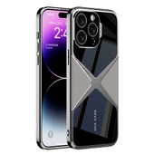 Apple iPhone 15 Pro Kılıf Ultra İnce Kamera Korumalı PC + Deri Arka Yüzey Redclick X-Pro Kapak - 1