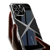 Apple iPhone 15 Pro Kılıf Ultra İnce Kamera Korumalı PC + Deri Arka Yüzey Redclick X-Pro Kapak - 2
