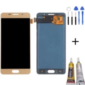 TE Samsung A5 2016 A510F Uyumlu Lcd Ekran Gold + Montaj Kiti - 1