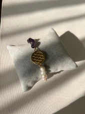 Ametist  - İnci Bileklik thumbnail 5