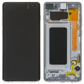 TE Samsung S10 Plus G975 Uyumlu Çıtalı Lcd Ekran Dokunmatik Yeşil - 1