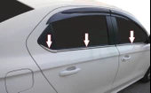 Citroen C-Elysee Uyumlu Cam Çıtası Krom 6 Parça 2012 Ve Sonrası Modeller İçin thumbnail 2