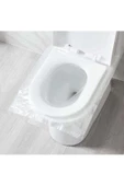 50 Adet Tek Kullanımlık Klozet Örtüsü Klozet Poşeti Klozet Kapak Örtüsü Dispenseri - 2