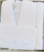 Özdilek Fidelya Aile Bornoz Seti Krem Pembe - 3