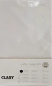 Clasy Tek Kİşilik Lastikli Çarşaf Seti V1 Beyaz 100x200 - 1