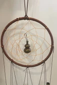 Deprem Zili Çanı Duvar Rüzgar Çanı Zili Feng Shui Ejderha Yılı Metal Wu Lou Kabak Dream Catcher Budha Buda Objeli - 3