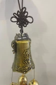 Deprem Zili Çanı Duvar Rüzgar Çanı Zili Feng Shui Ejderha Yılı Metal Borulu Budha Buda Ejderha Çift BalıkObjeli thumbnail 5