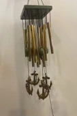 Deprem Zili Çanı Duvar Rüzgar Çanı Zili Feng Shui Ejderha Yılı Metal Borulu Çapa Objeli Kare - 3