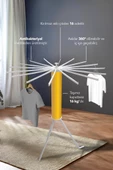 House Plus Hely Açılıp Kapanabilir 360° Dönebilen Kurutmalık Askısı Gold – KRT57058-5 - 1