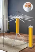 House Plus Hely Açılıp Kapanabilir 360° Dönebilen Kurutmalık Askısı Gold – KRT57058-5 - 5